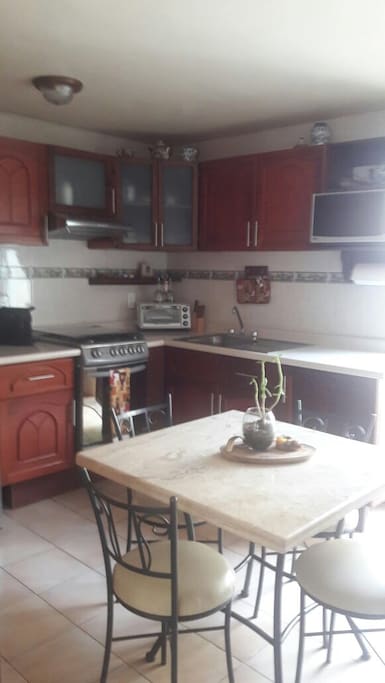 cocina con desayunador