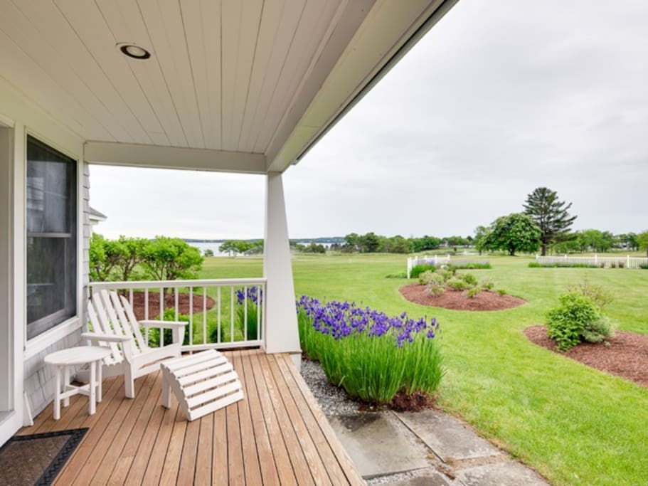 Back Porch with Ocean + Golf Course Views