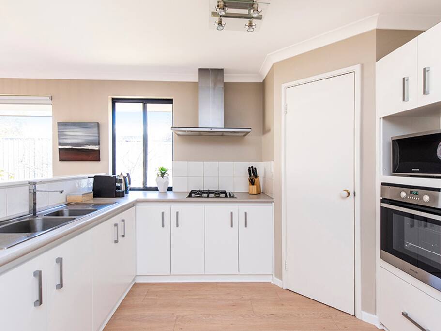 Large modern kitchen with everything you need. Home away from home.