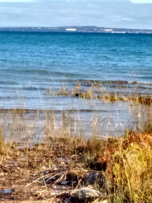 The view from the beach.