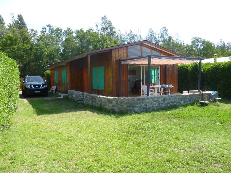 Patrio trasero de la casa