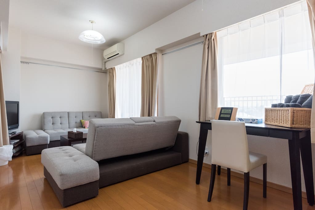 2 Sofa bed with desk