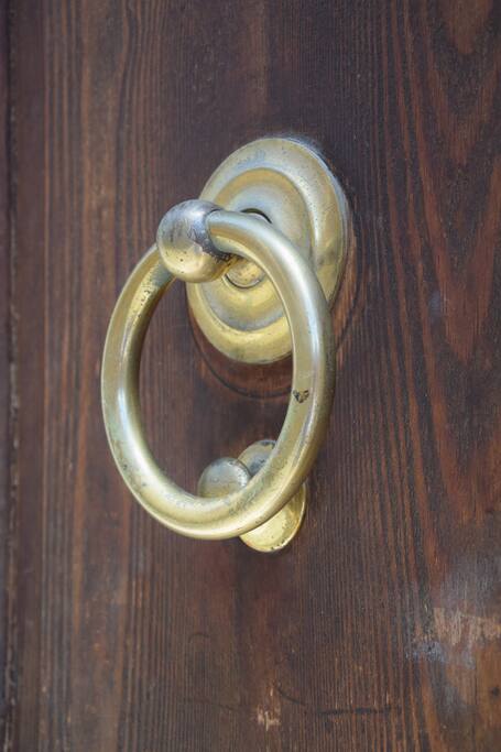 Front door, detail