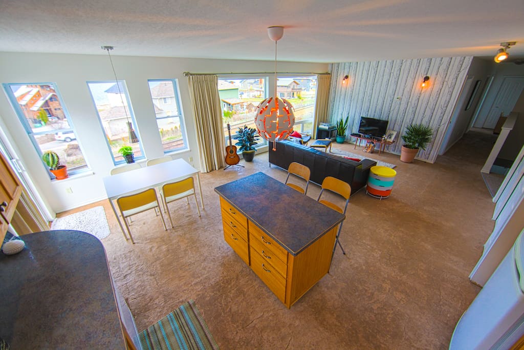 kitchen view of the living area