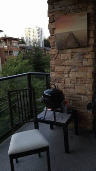 Beautiful balcony view with two parks nearby