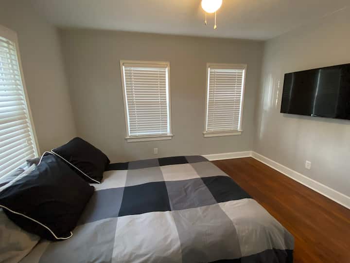 Bedroom #1 is a Queen Bed with Smart TV with wifi.