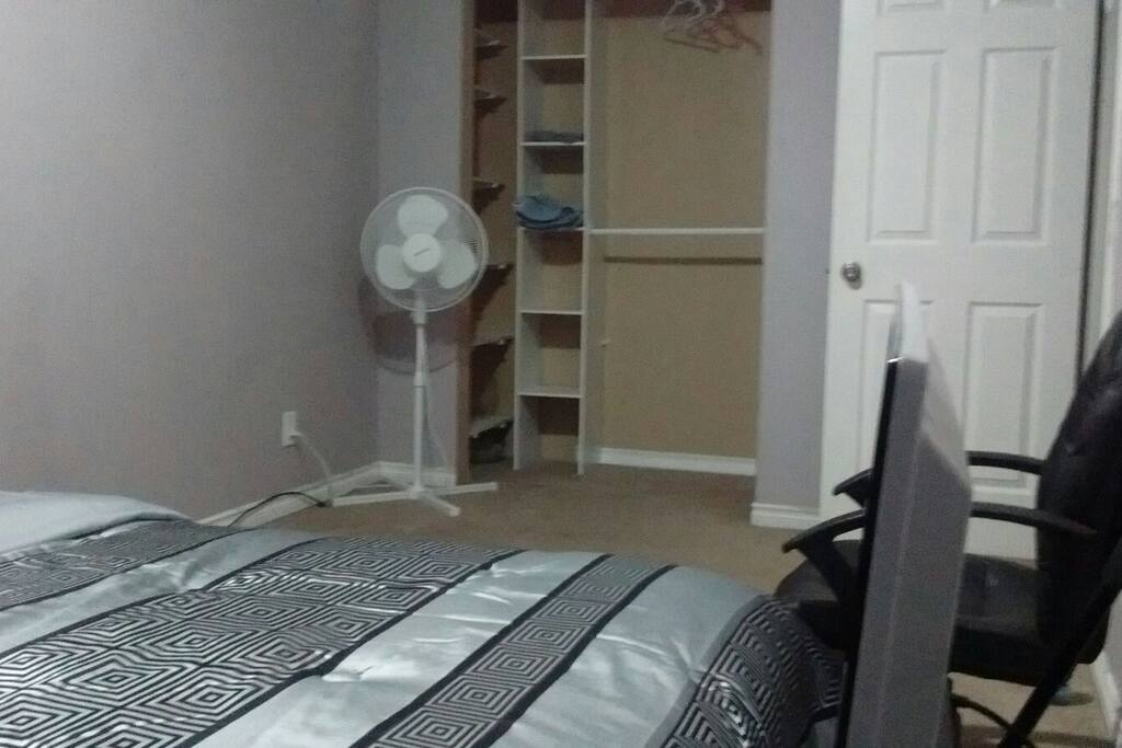 Big Closet + Fan + Door Locked