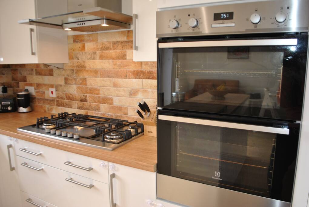 Full use of the well equipped kitchen with 6 ring hob and double oven