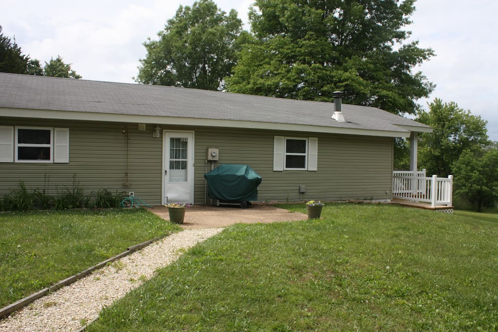 View from driveway