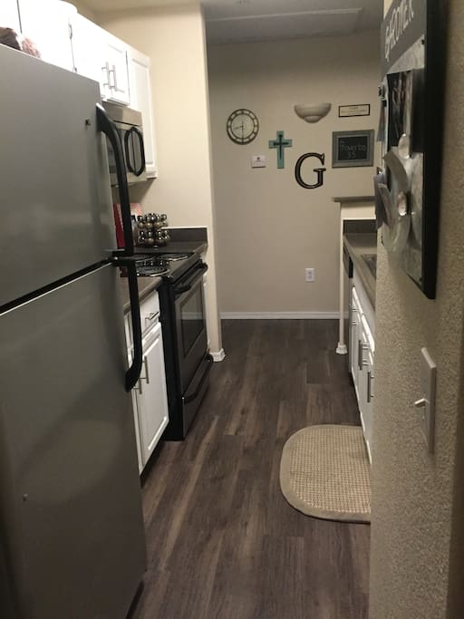 Galley kitchen- semi open