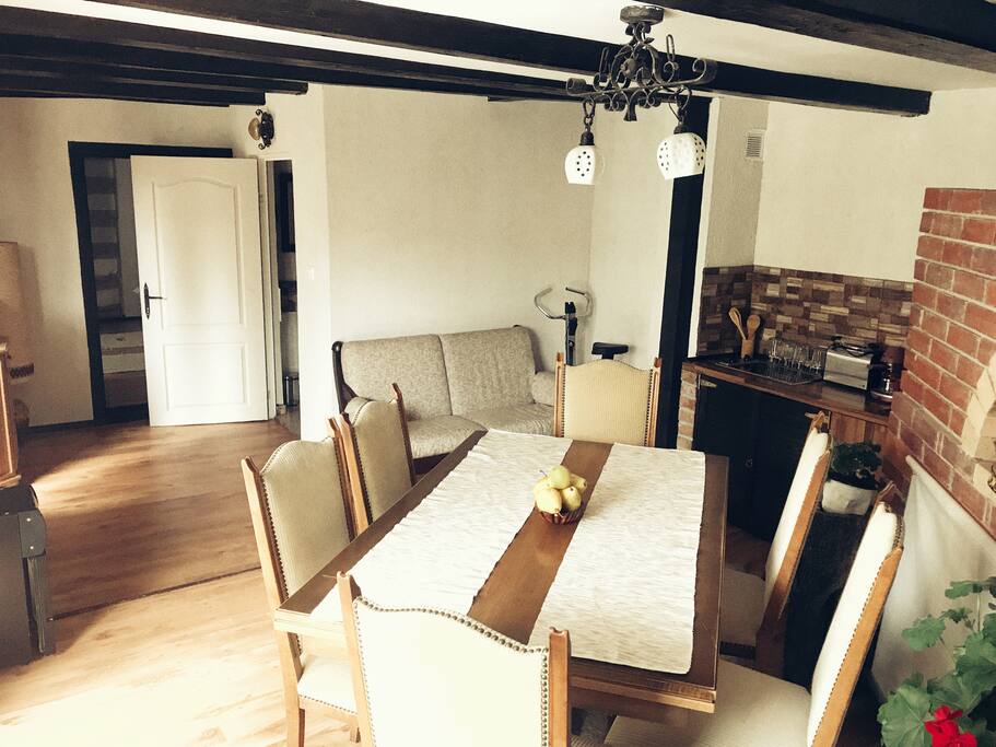 Kitchen and living area