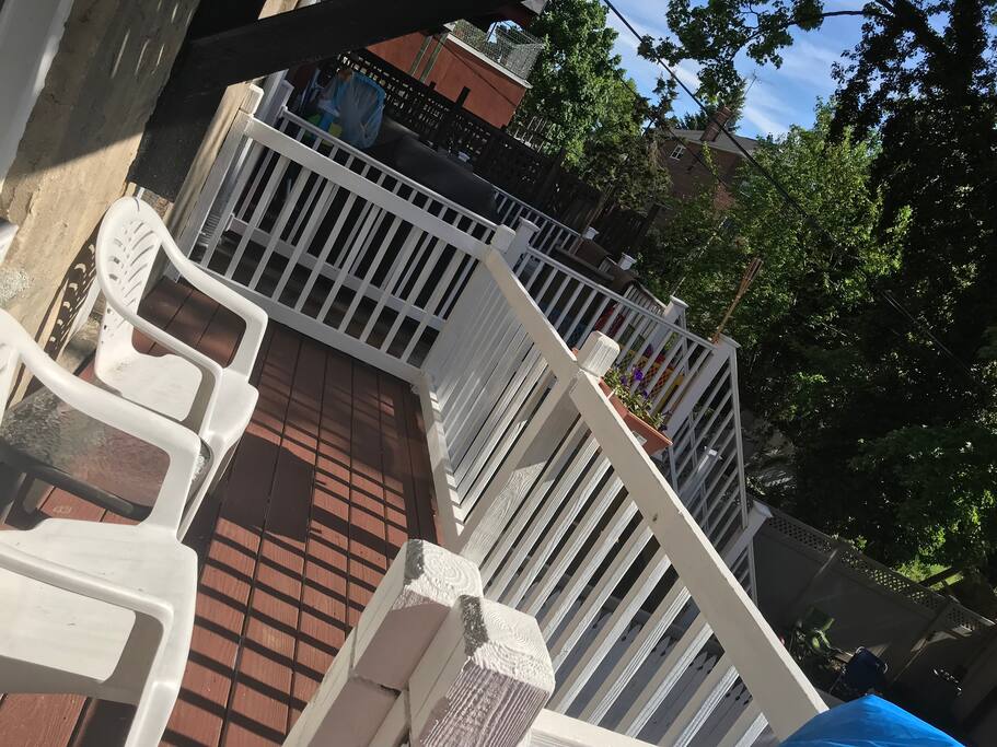 Private outdoor patio area