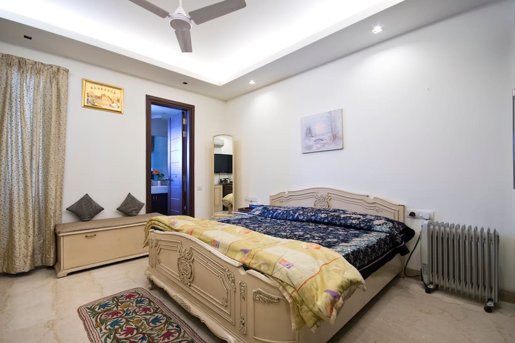 Peaceful comfort bedroom.