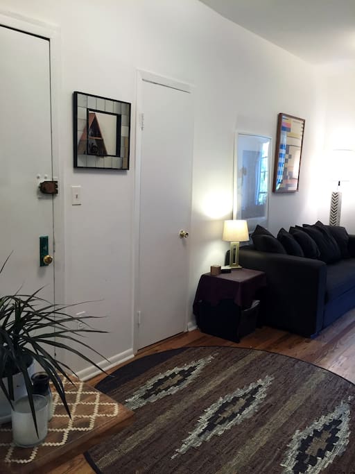 Entry into living area.
