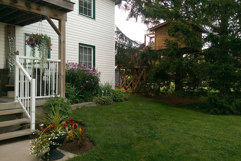 Beside the Farmhouse.