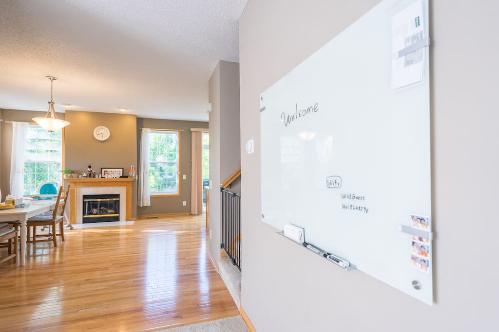From living room to kitchen