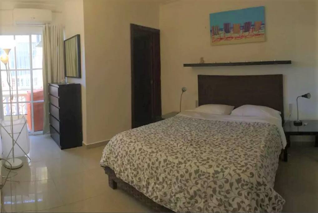 The masterbedroom with ensuite bathroom
