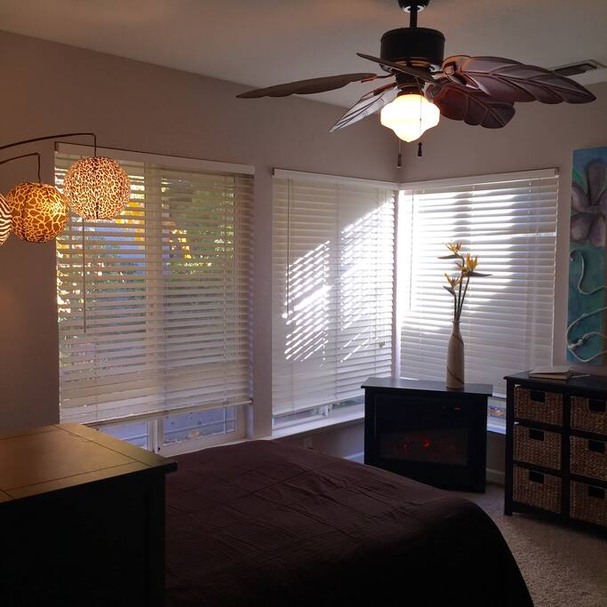 Main guest room, bright corner room with Double Bed.