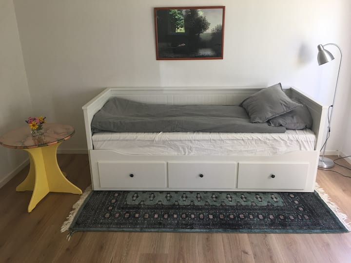 Sofá cama para 2 personas.