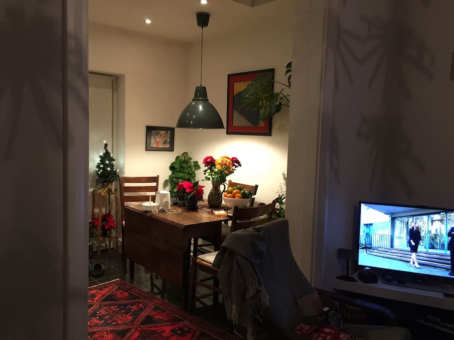 Dining room and living room
