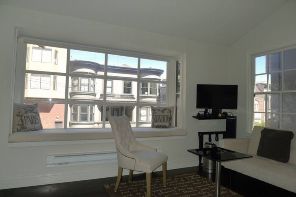 Studio with murphy bed up