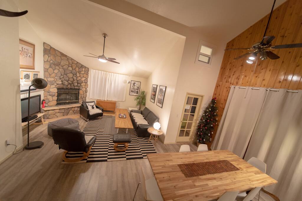 Hangin by the fire place