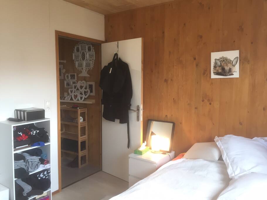 bois et blanc chambre lumineuse