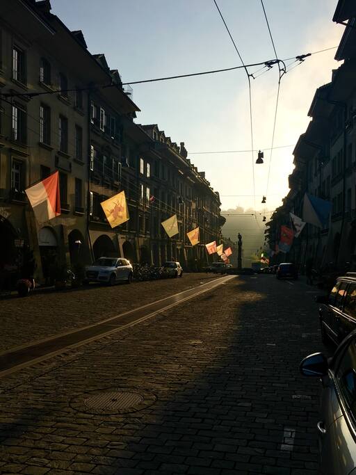 The old town in the early morning light.