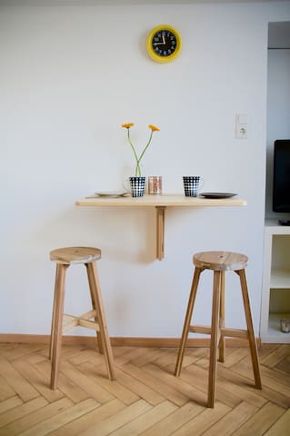 appartment, clean and quiet in the middle (-: