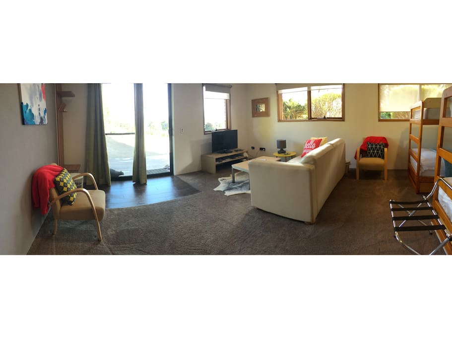 Contemporary style self-contained studio apartment.