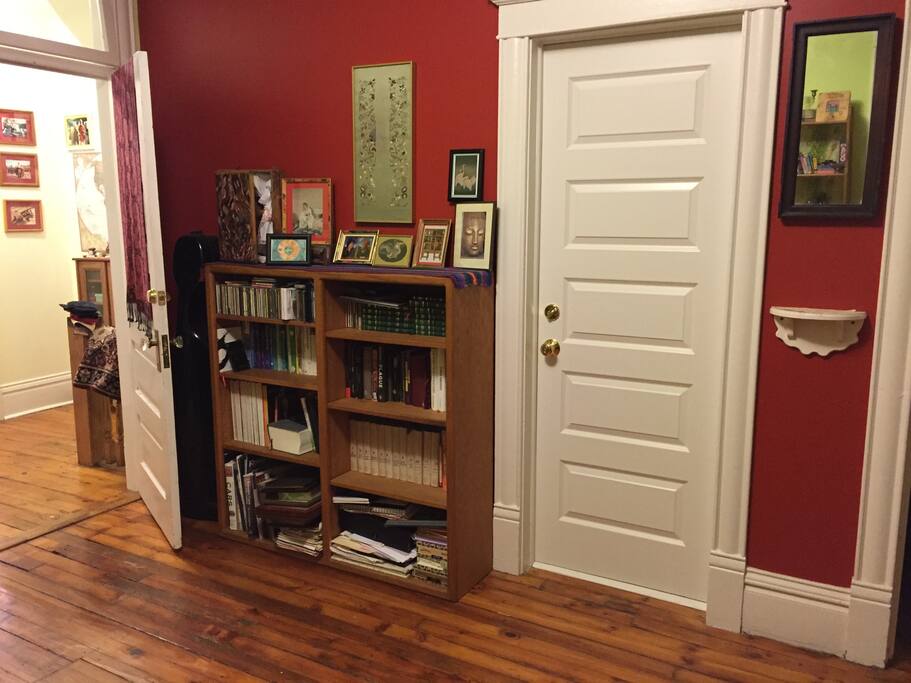 Library's room and door to temple