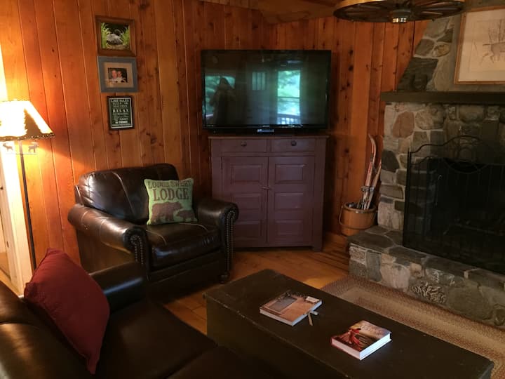 The great room is the perfect place to watch a movie or read a good book on a rainy day!