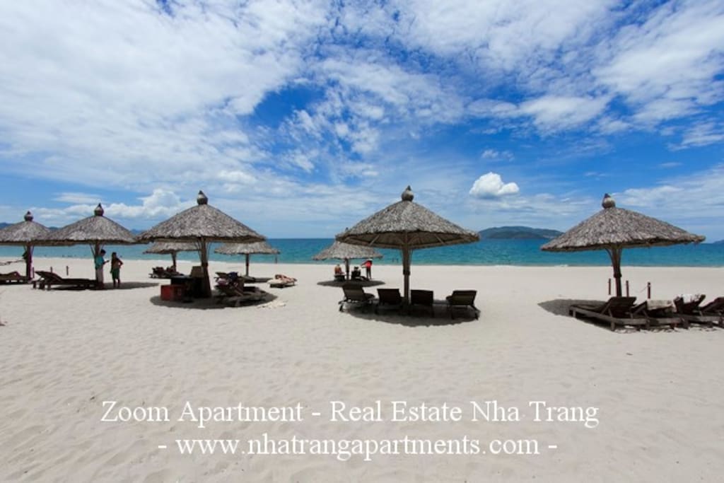 Beachfront is private with chair and umbrella, free for residents and guests