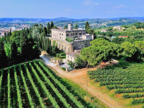 Castle with panoramic pool in the heart of Tuscany