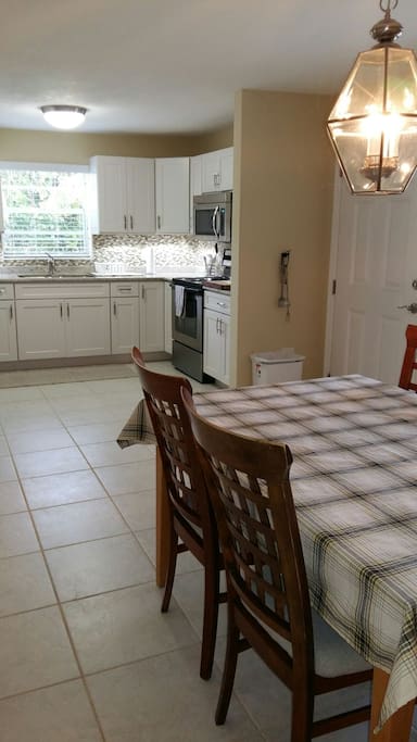 Dining room with view of kitchen