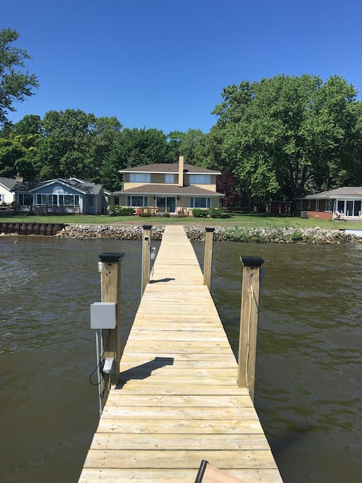 Full dock for boating and swimming