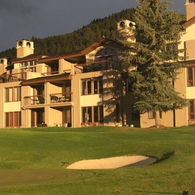 Summer view from golf course. Summer photo