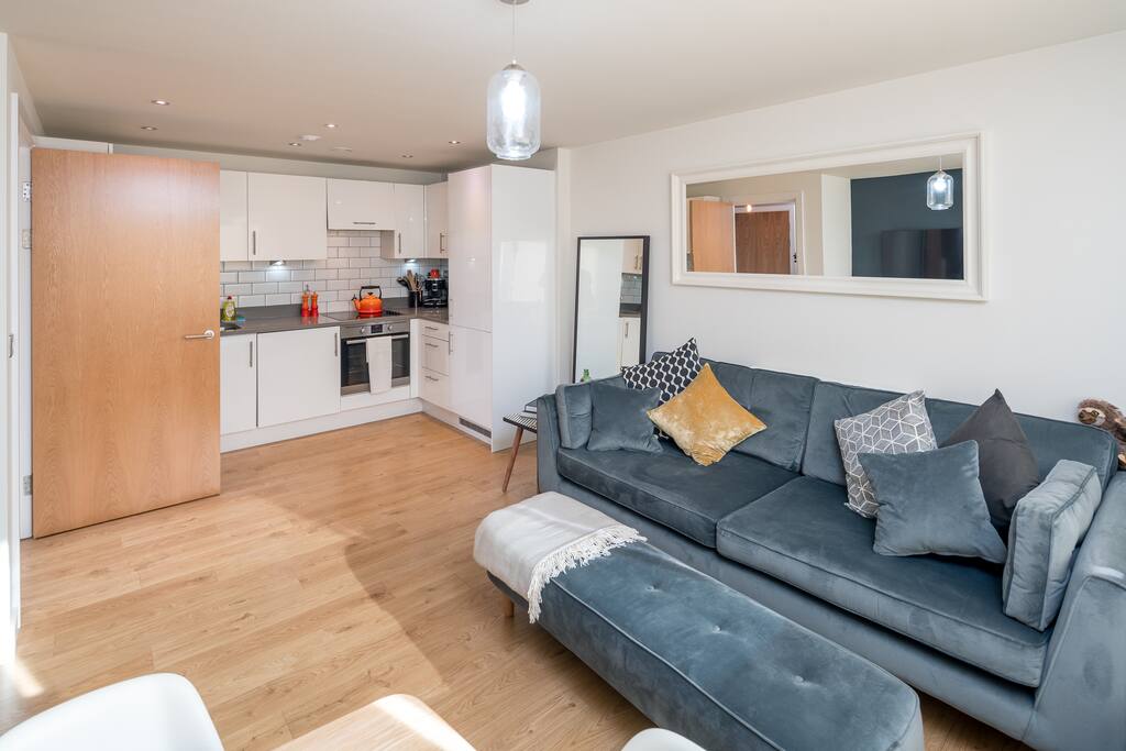 Relax on the gorgeous sofa!
