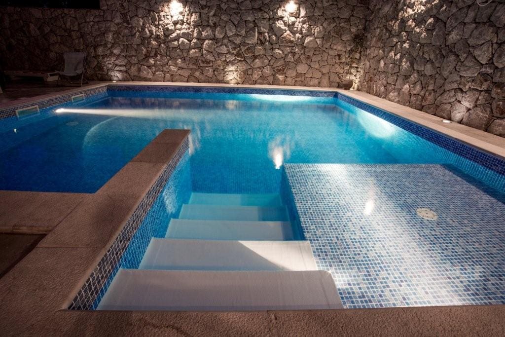 Pool in garden