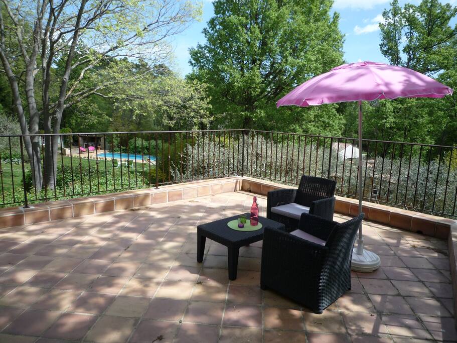 Terrasse chambre Autan