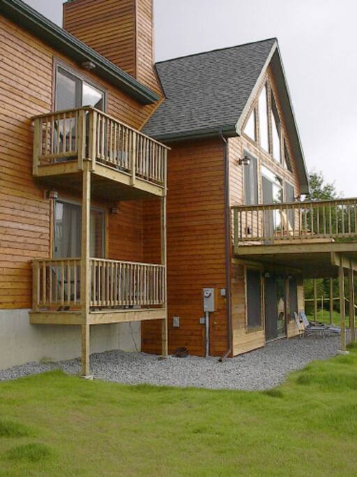 Private Decks with lake views off every bedroom.