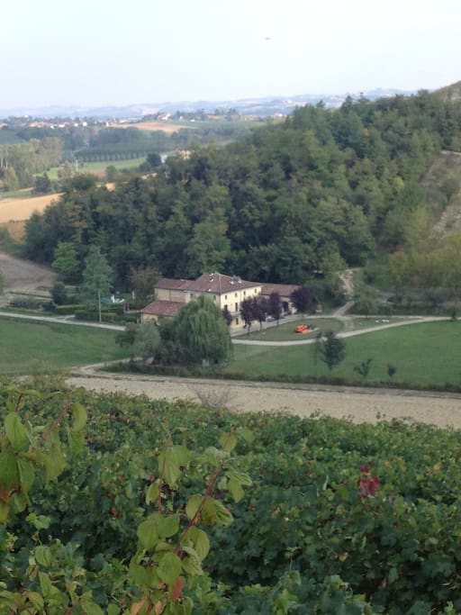 Vista della casa dall'alto