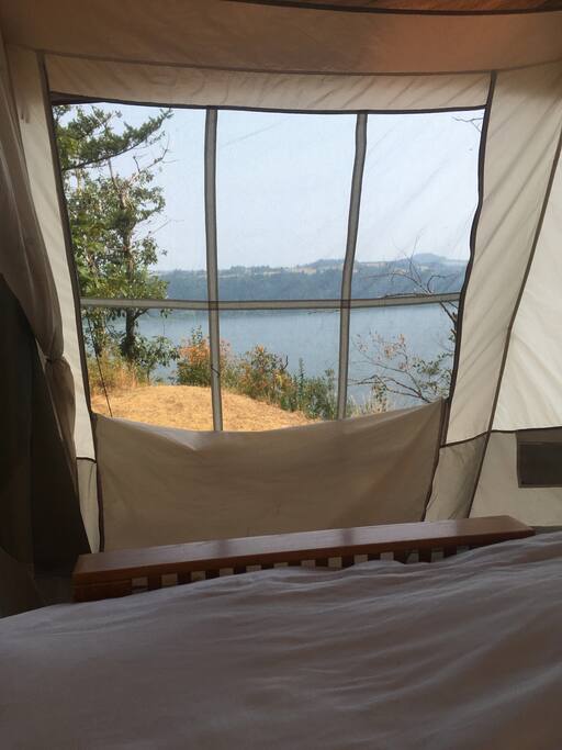 view from the bed
