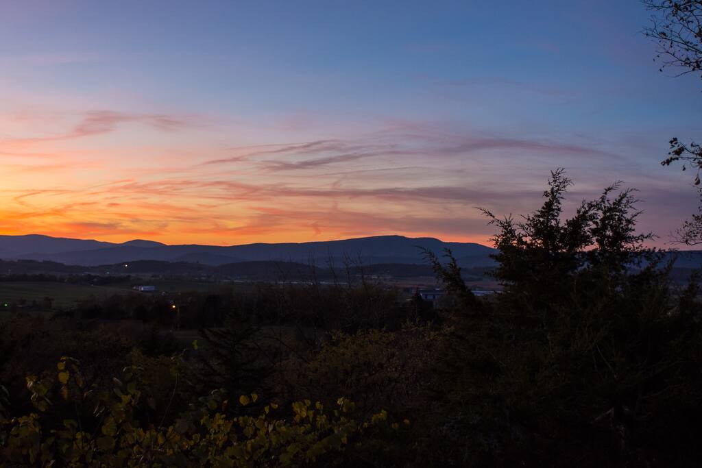 Beautiful sunset views from the deck!