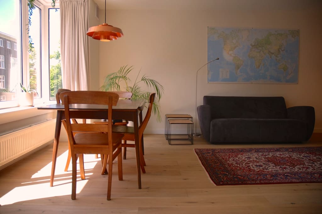 The living room.