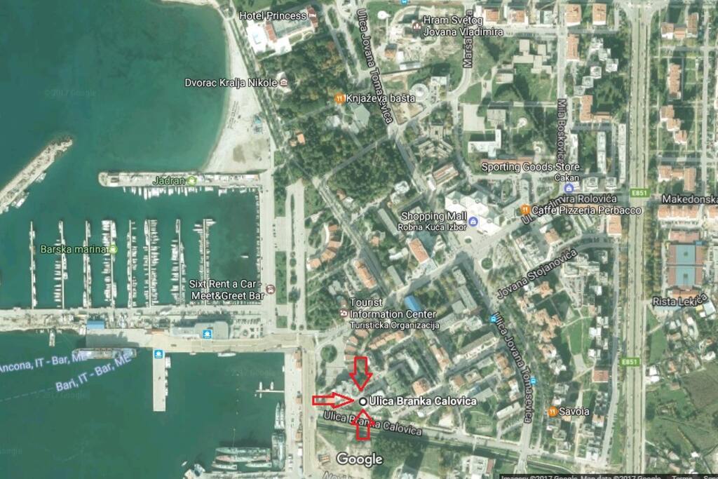 Location of the apartment
