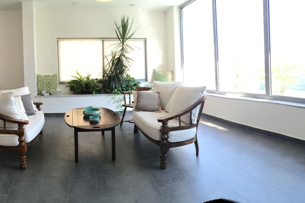 Panoramic view of the living room