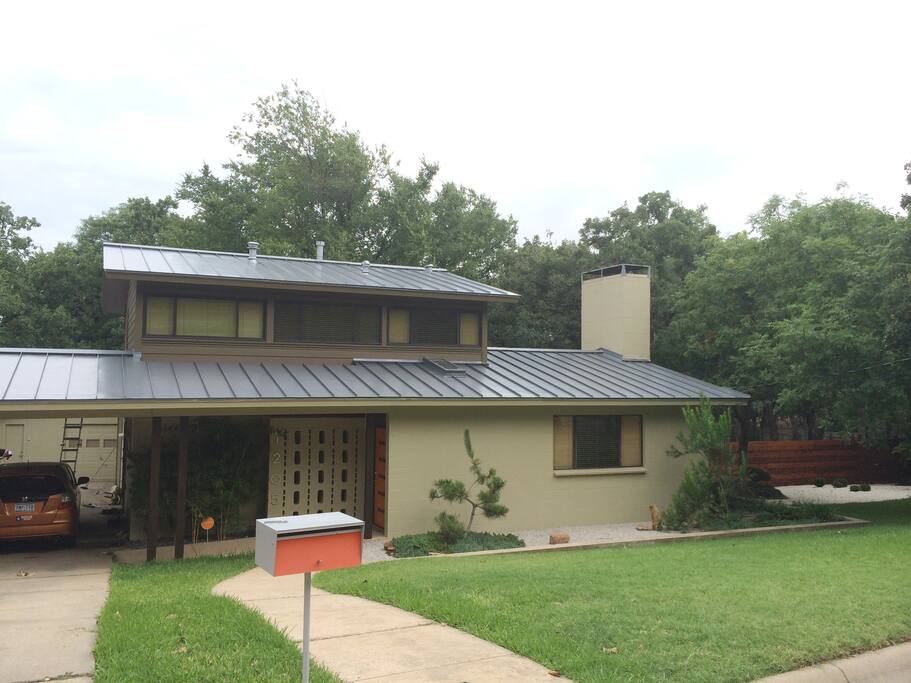 Split level Mid Century Modern. Guests will be on the top floor