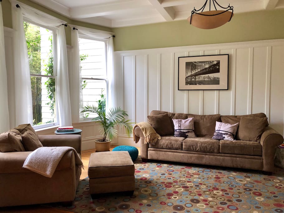 Living room overlooking garden