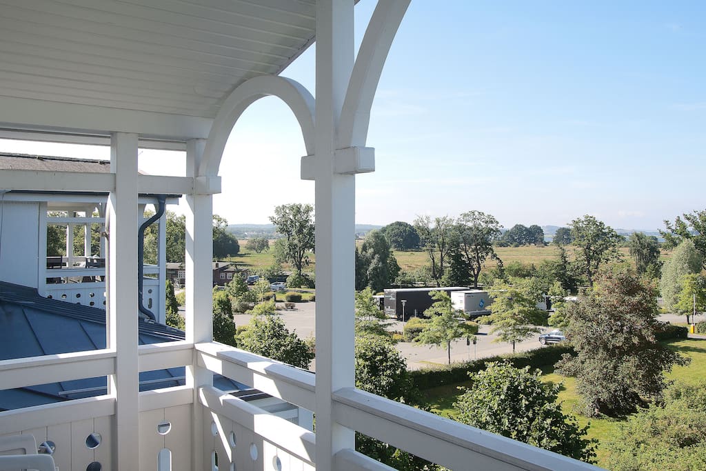 Blick vom Balkon der Wohnung